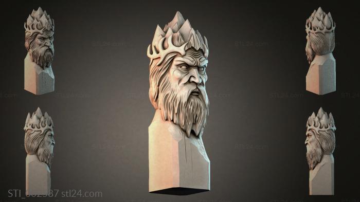 Bust of the Sea King 3d STL model