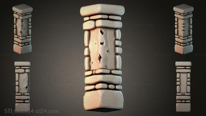 Stone Pillar 3d STL model