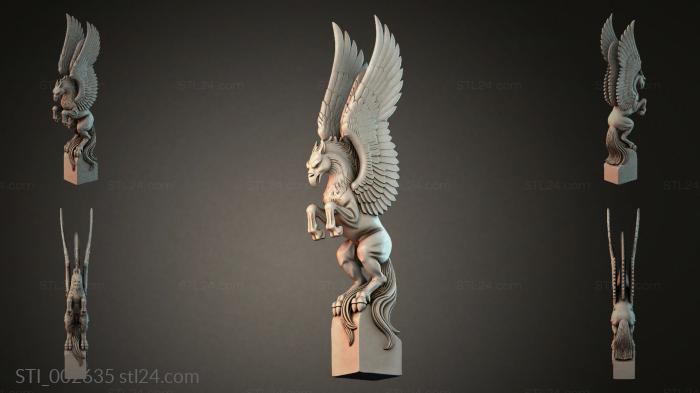 Pegasus 3d STL model