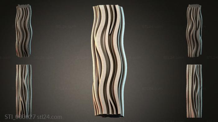 Different pillars (STI_003027) 3D models for cnc