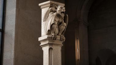 Different pillars Bracket with a winged demon 3d model