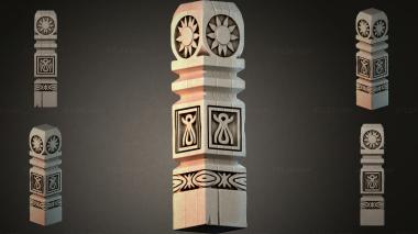 Different pillars STI_004433 3d model