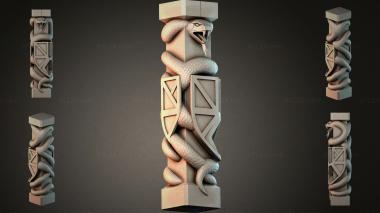 Different pillars STI_004735 3d model