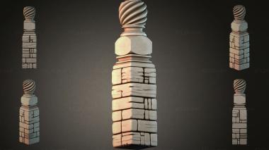 Different pillars STI_005202 3d model