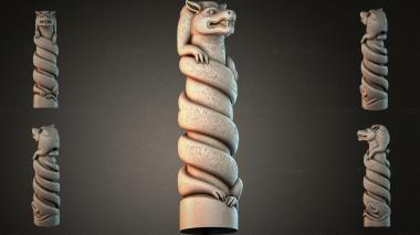 Different pillars STI_005258 3d model