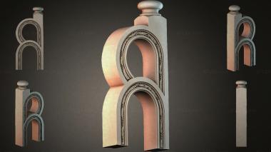 Different pillars STI_005335 3d model