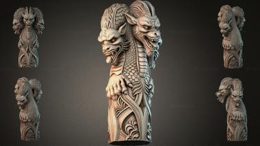 Different pillars STI_005346 3d model