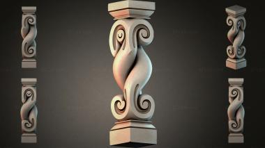 Different pillars STI_005360 3d model