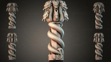 Different pillars STI_005381 3d model