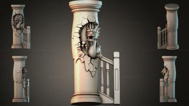 Different pillars STI_005395 3d model