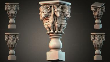 Different pillars STI_005795 3d model