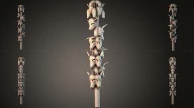 Different pillars STI_005832 3d model