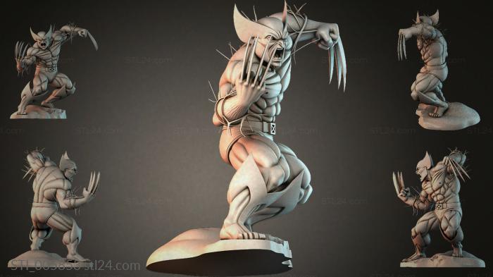 Demonic Warrior with Horns and Claws 3d STL model