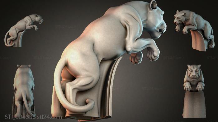 Bracket with a hippopotamus head 3d STL model