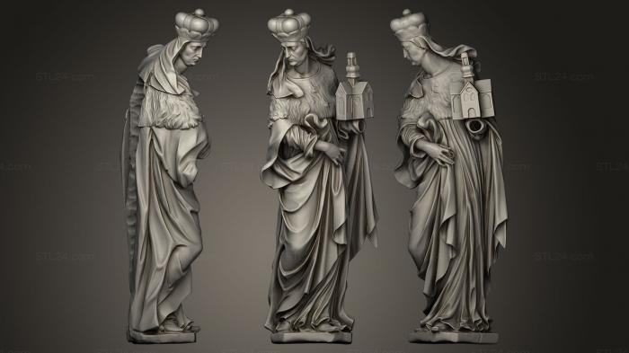 Статуи античные и исторические (Алтарная скульптура с тропы храмов Марии, STKA_0013) 3D модель для ЧПУ станка