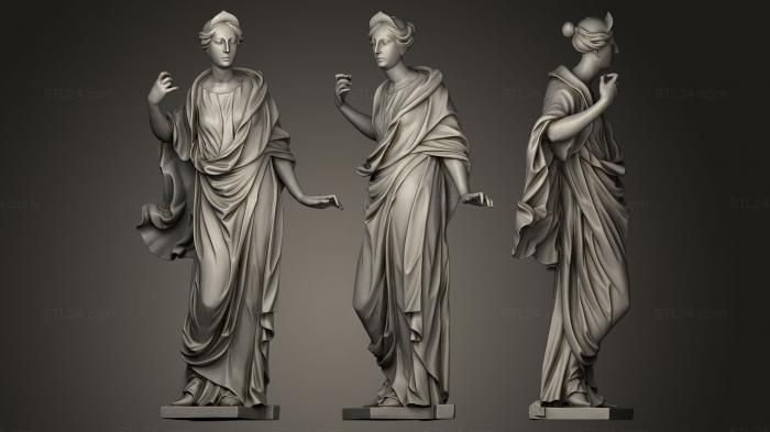 Статуи античные и исторические (Алтарная скульптура с тропы храмов Марии1, STKA_0014) 3D модель для ЧПУ станка