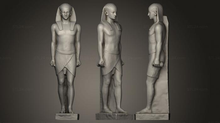 Статуи античные и исторические (Антиной Осирис из Мюнхена, STKA_0048) 3D модель для ЧПУ станка