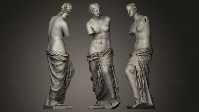Статуи античные и исторические (Афродита говорит Внус Мило, STKA_0055) 3D модель для ЧПУ станка