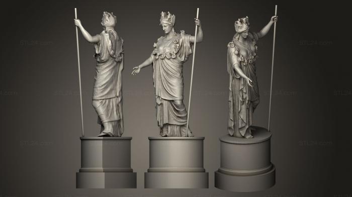 Statues antique and historical (Athena Hygieia reconstruction, STKA_0106) 3D models for cnc