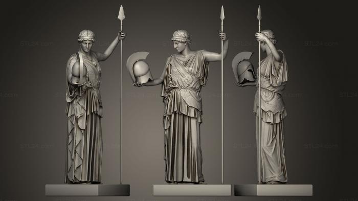 Статуи античные и исторические (Реставрация Афины Лемнии, STKA_0107) 3D модель для ЧПУ станка