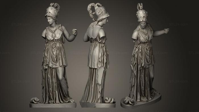 Статуи античные и исторические (Тип аббатства Афины Вобурн, STKA_0111) 3D модель для ЧПУ станка