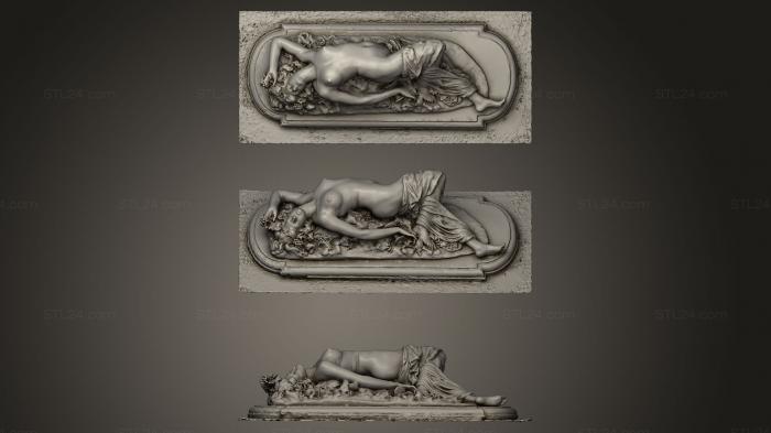 Statues antique and historical (bacchante couchee petit palais paris, STKA_0118) 3D models for cnc