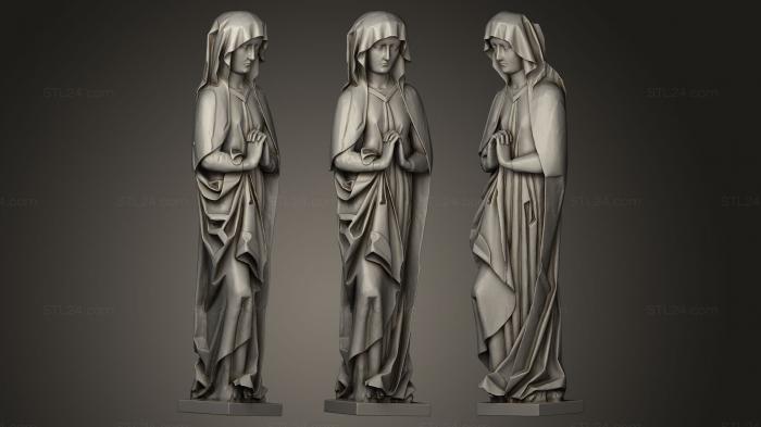 Statues antique and historical (Baroque sculpture No 4 from Krzeszw Abbey, STKA_0125) 3D models for cnc
