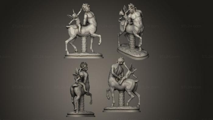 Statues antique and historical (Borghese Old Centaur, STKA_0136) 3D models for cnc