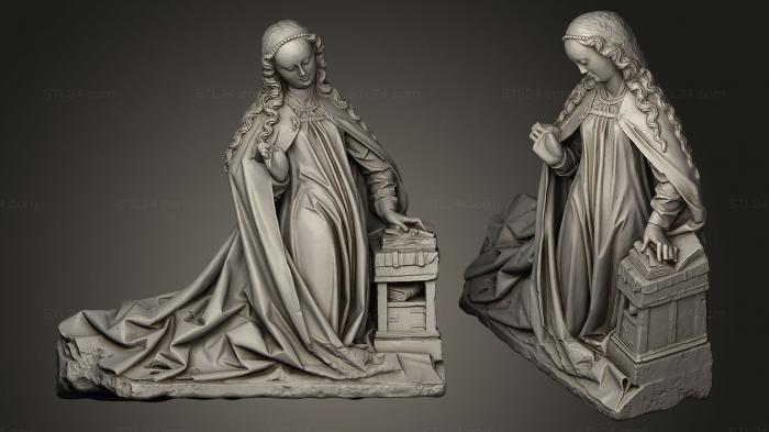 Statues antique and historical (Groupe de lAnnonciation la Vierge, STKA_0279) 3D models for cnc