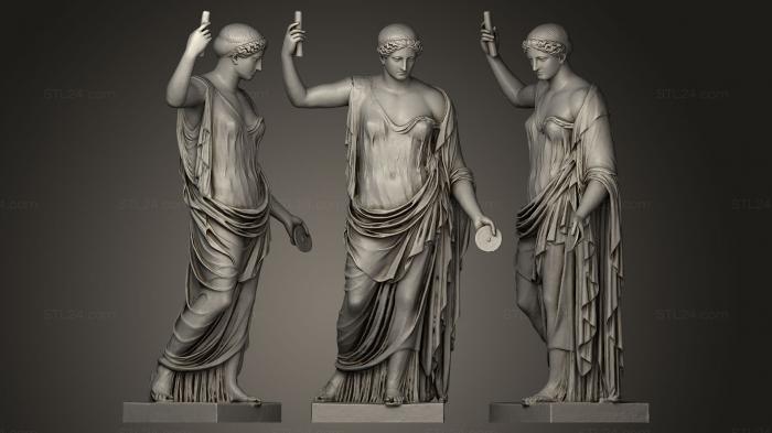 Статуи античные и исторические (Гера Барберини СКУЛЬПТУРА, STKA_0290) 3D модель для ЧПУ станка