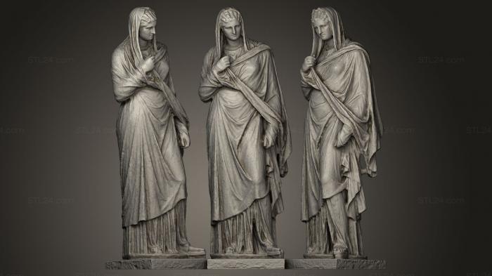 Statues antique and historical (Herculaneum Woman Large, STKA_0294) 3D models for cnc