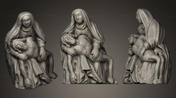 Statues antique and historical (Jesus and St Mary of Zubrnice statue II, STKA_0328) 3D models for cnc