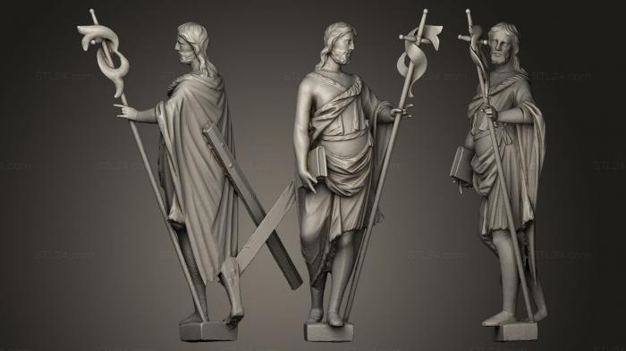 Статуи античные и исторические (Церковь Святого Иоанна Крестителя, STKA_0342) 3D модель для ЧПУ станка