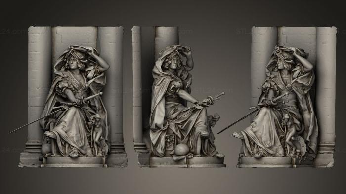 Статуи античные и исторические (Франция эпохи Возрождения, STKA_0369) 3D модель для ЧПУ станка