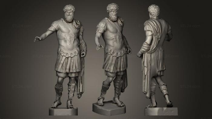 Statues antique and historical (Lucius Verus DIVO VERO, STKA_0399) 3D models for cnc
