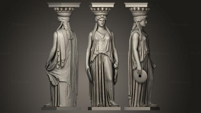 Statues antique and historical (Maiden A restoration, STKA_0408) 3D models for cnc