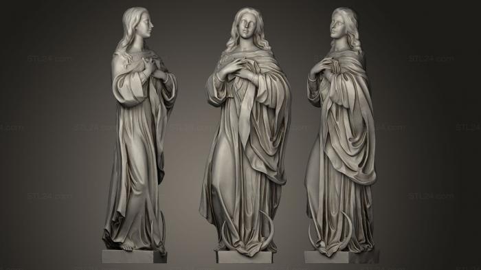 Statues antique and historical (Mary of Manila Cathedral, STKA_0429) 3D models for cnc