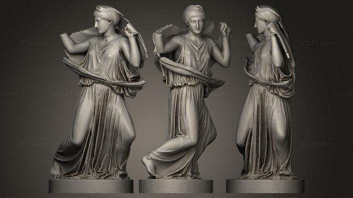 Statues antique and historical (Niobid female 5th century group, STKA_0473) 3D models for cnc