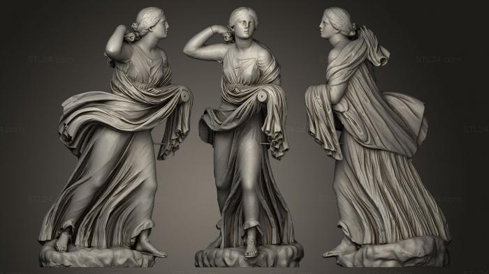 Статуи античные и исторические (Ниобида женская группа Кьярамонти 4 века, STKA_0474) 3D модель для ЧПУ станка