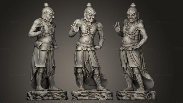 Statues antique and historical (Pair of Guardian Kings Nio2 GOLD, STKA_0496) 3D models for cnc
