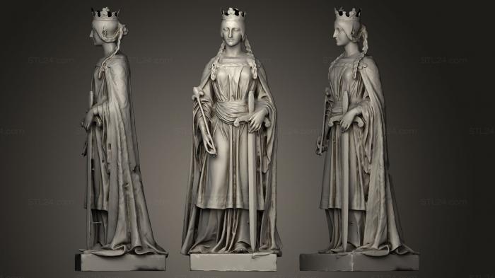 Статуи античные и исторические (Королева Матильда, супруга Вильгельма Завоевателя, STKA_0542) 3D модель для ЧПУ станка