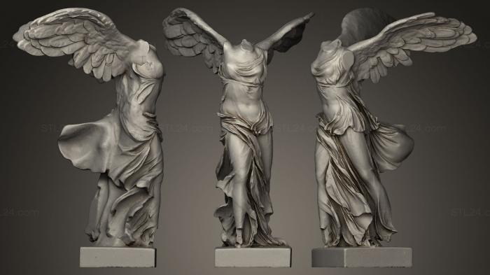 Statues antique and historical (Samo HIP Victoire de Samothrace couleur blanche, STKA_0561) 3D models for cnc