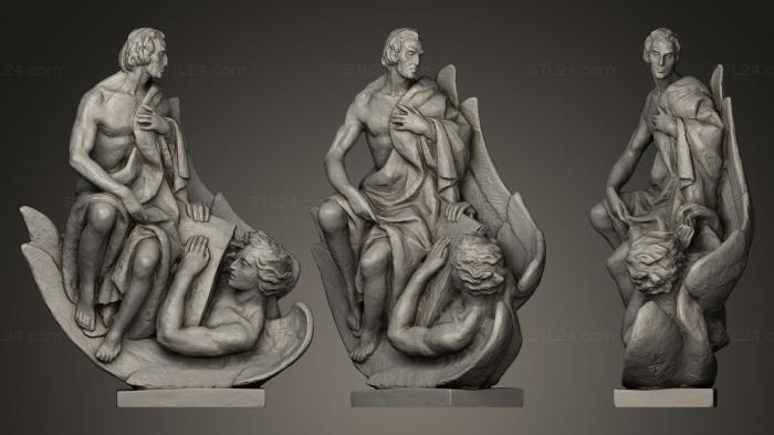 Статуи античные и исторические (Святой Матфей Евангелист, STKA_0576) 3D модель для ЧПУ станка