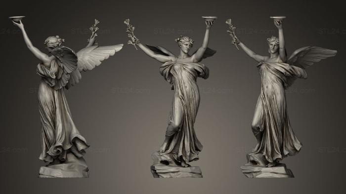 Статуи античные и исторические (Дух жизни скульптура, STKA_0612) 3D модель для ЧПУ станка