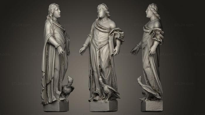 Статуи античные и исторические (Святой из Церковь Святого Иоанна Рапла, STKA_0615) 3D модель для ЧПУ станка