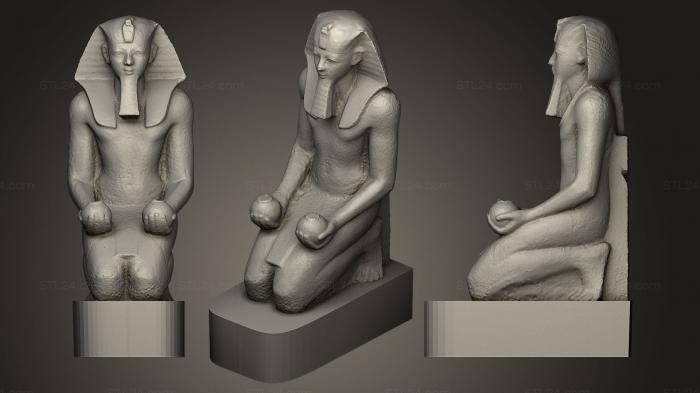 Statues antique and historical (Statue of Hatshepsut, STKA_0625) 3D models for cnc