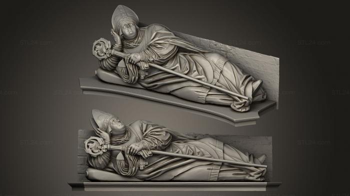 Статуи античные и исторические (Могила епископа Иоанна V Турзо, STKA_0645) 3D модель для ЧПУ станка