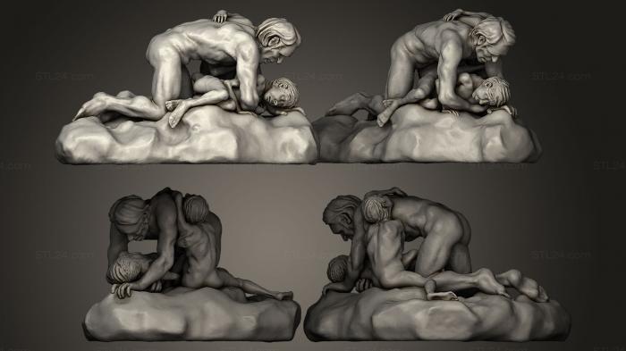 Statues antique and historical (Ugolino and his Sons, STKA_0660) 3D models for cnc