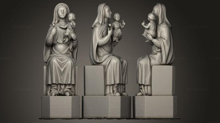 Statues antique and historical (Virgen De La Cabeza big podium, STKA_0678) 3D models for cnc