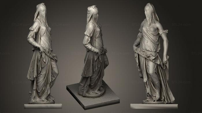 Статуи античные и исторические (Агостино Коррадини_2, STKA_0718) 3D модель для ЧПУ станка